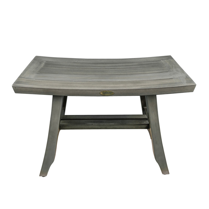 CoastalVogue 12'' W Teak Shower Bench & Reviews Wayfair